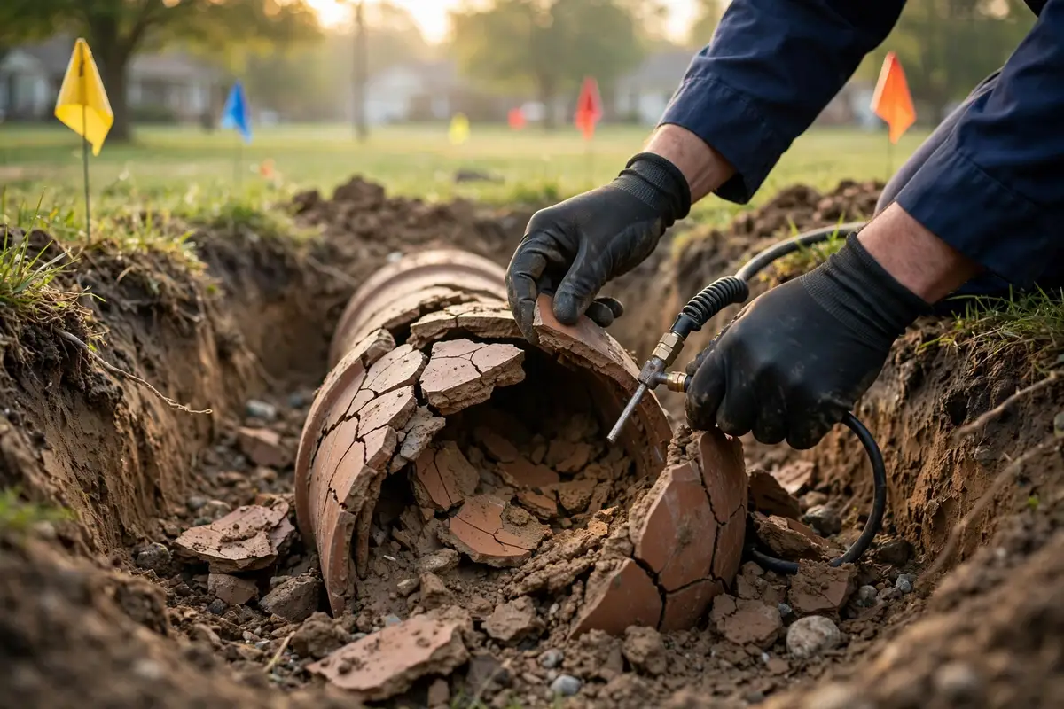 what causes sewer line collapse — guía de alcantarillado para Bartlett, IL