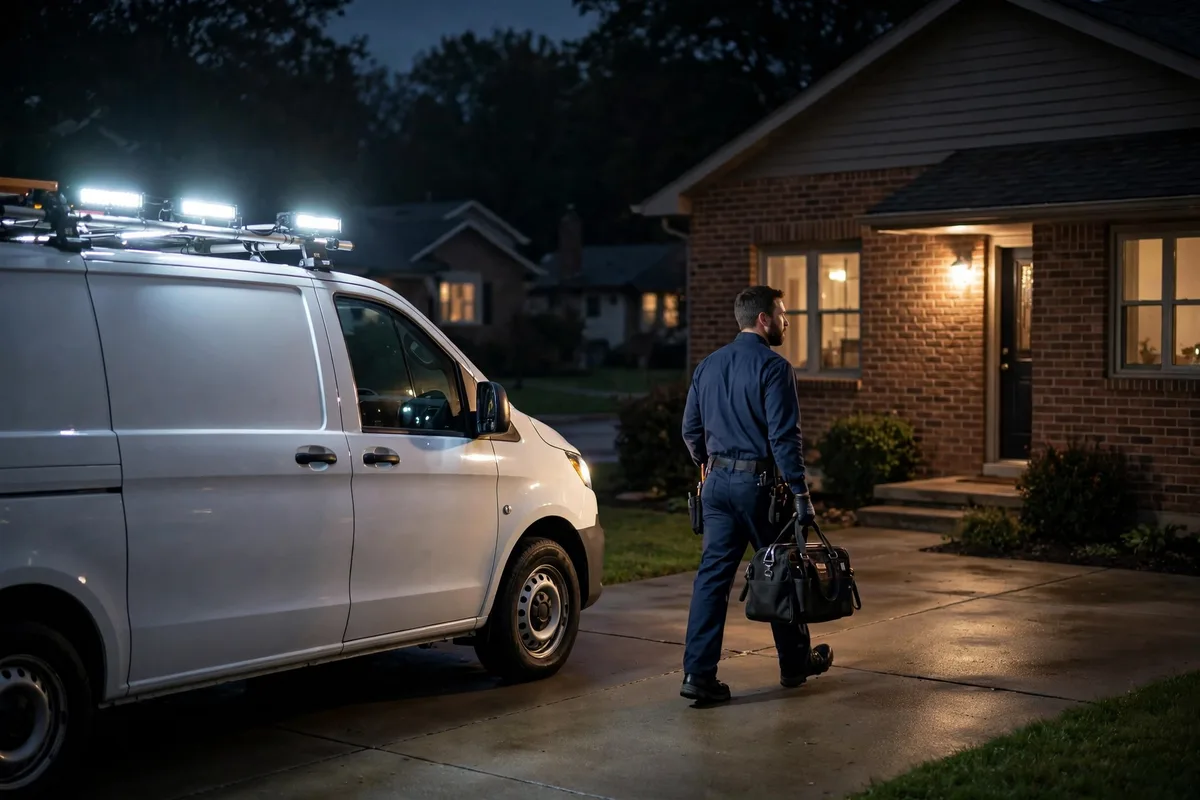 Emergency sewer repair in Streamwood, IL — local sewer specialist at work
