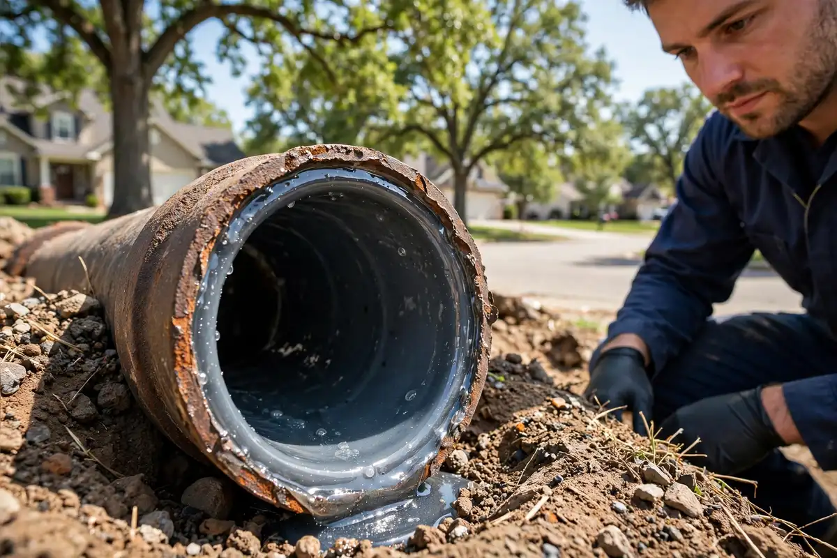 Cured-in-place pipe lining in Streamwood, IL — local sewer specialist at work