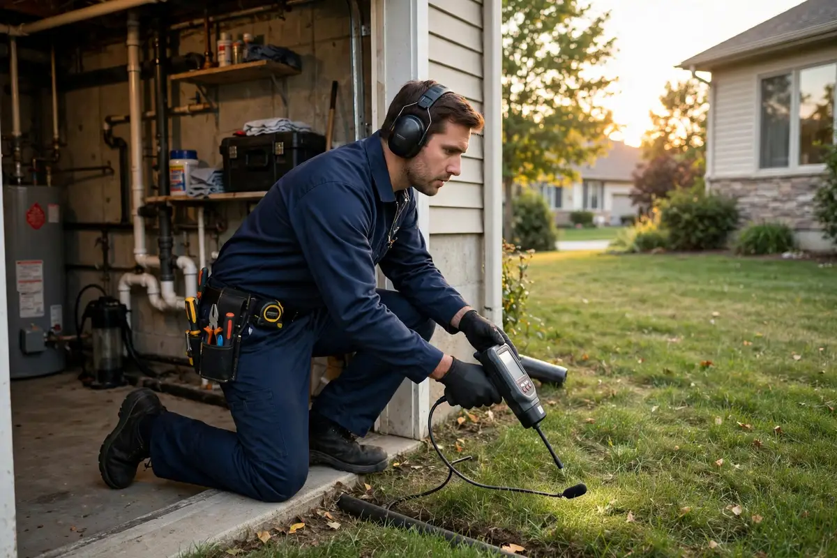 Sewer leak detection in Bloomingdale, IL — local sewer specialist at work