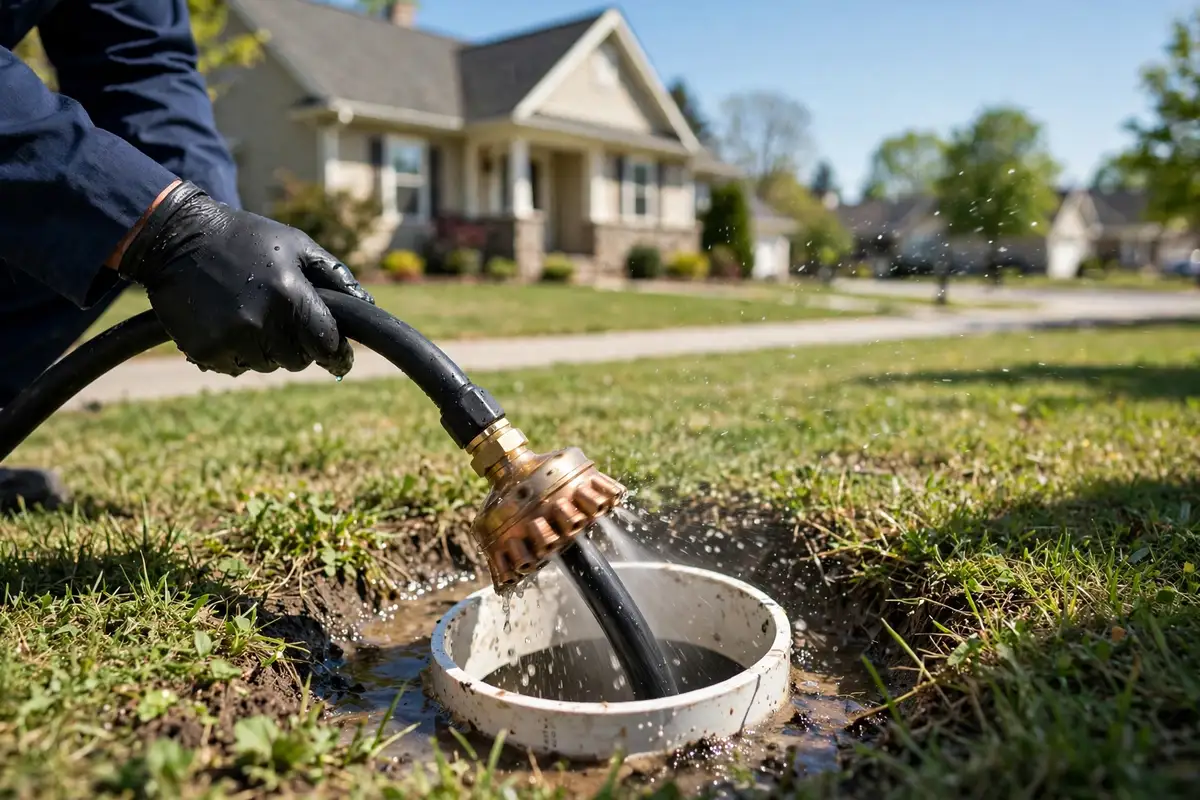 limpieza de líneas de alcantarillado en Addison, IL — especialista local trabajando
