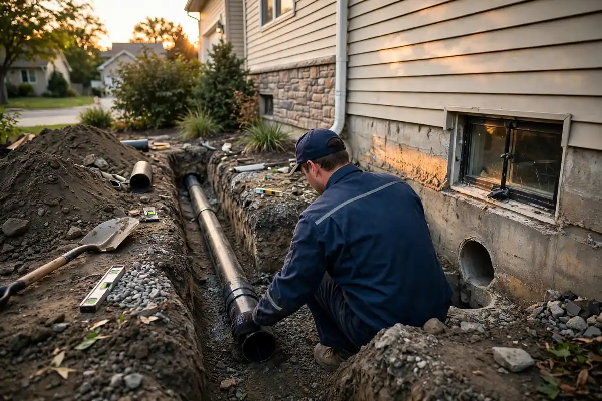 reemplazo de líneas de alcantarillado en Addison, IL — especialista local trabajando