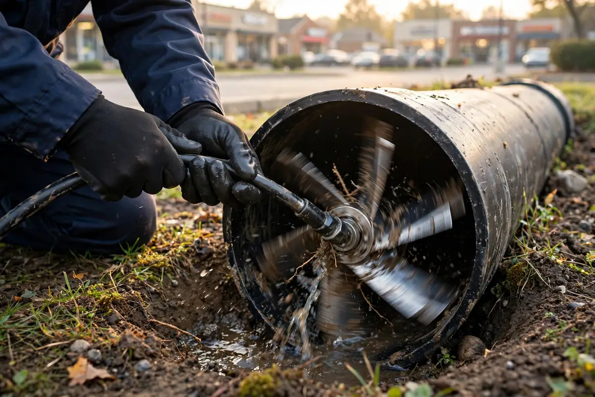 Tree root removal in South Elgin, IL — local sewer specialist at work