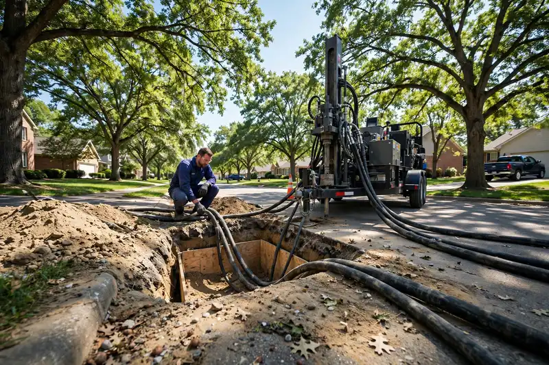 reparación de alcantarillado sin zanja en Bloomingdale, IL — especialista local trabajando