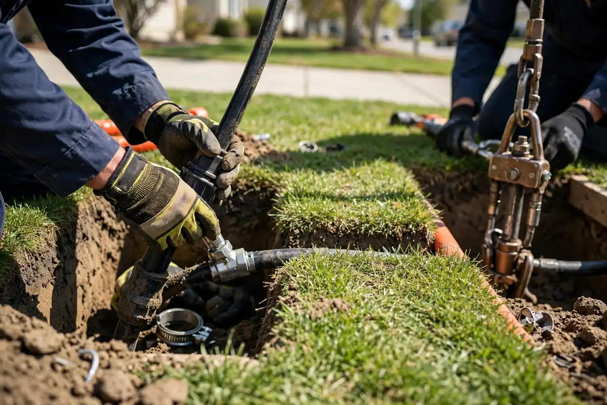 Trenchless sewer repair in Streamwood, IL — local sewer specialist at work