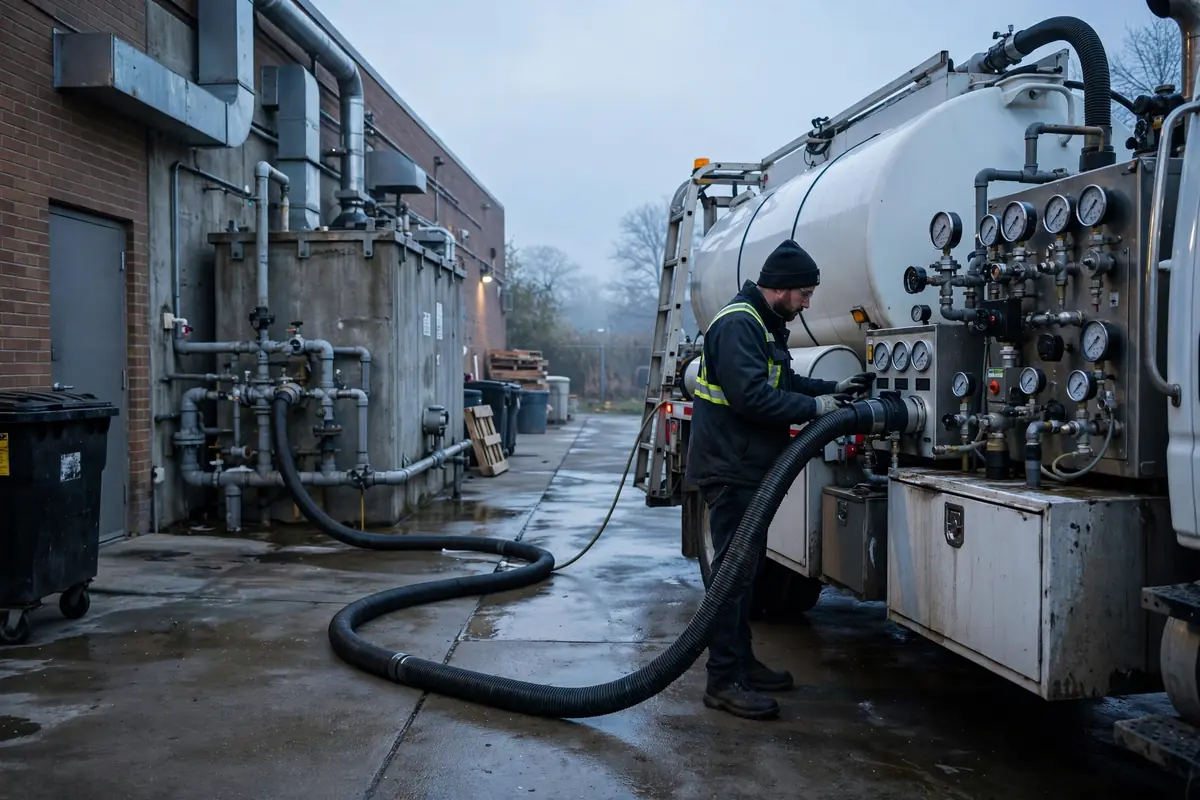 Commercial grease interceptor service in Bartlett, IL