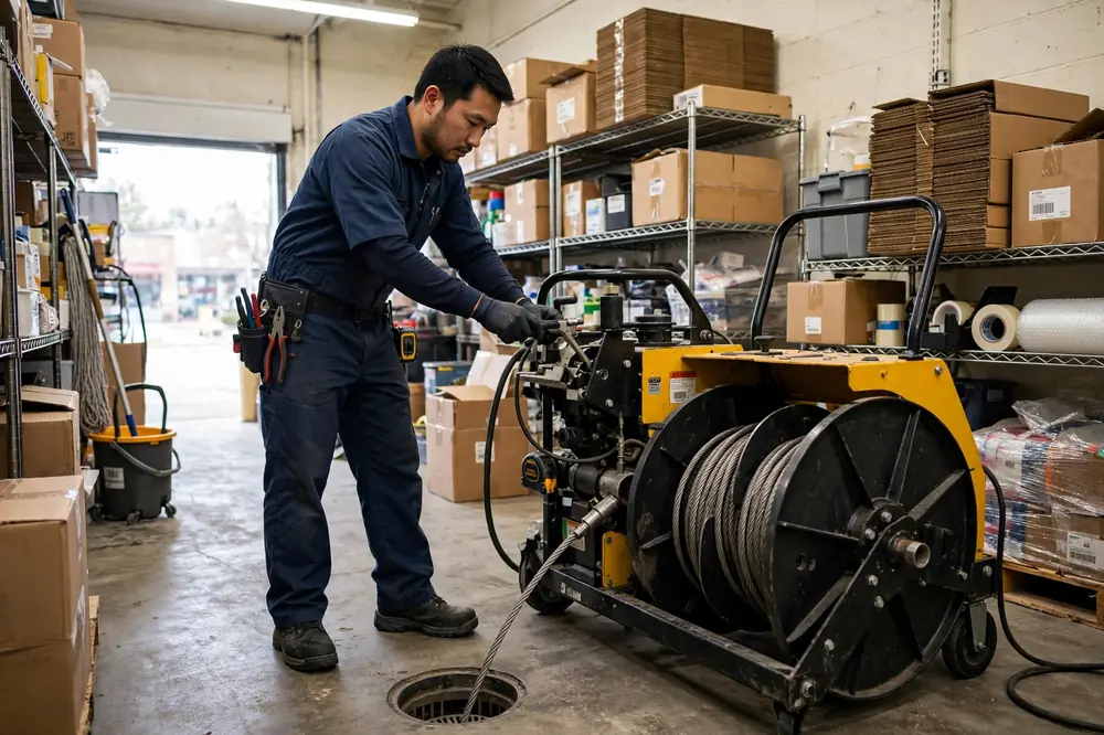 Commercial sewer main service for a Streamwood business — serving Bartlett, IL