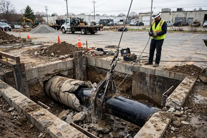 Trenchless pipe bursting in Elk Grove Village — serving Bartlett, IL