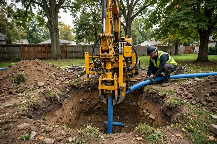 Sustitución de tubería por estallido en Hoffman Estates, IL