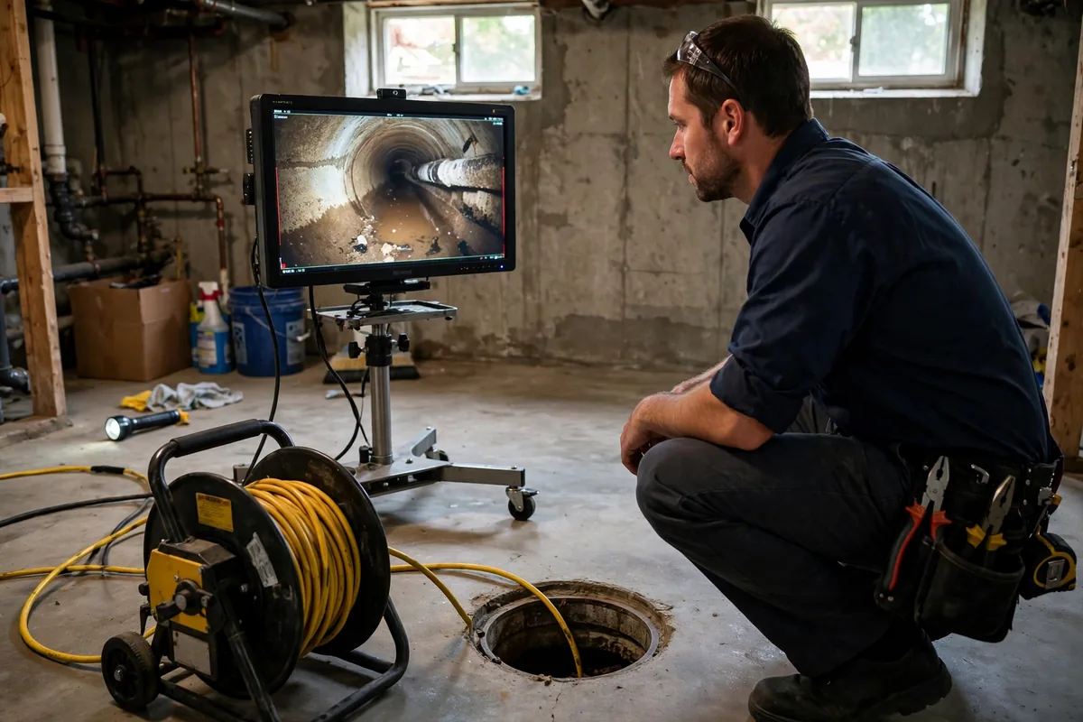 Sewer camera inspection in Bloomingdale — serving Bartlett, IL
