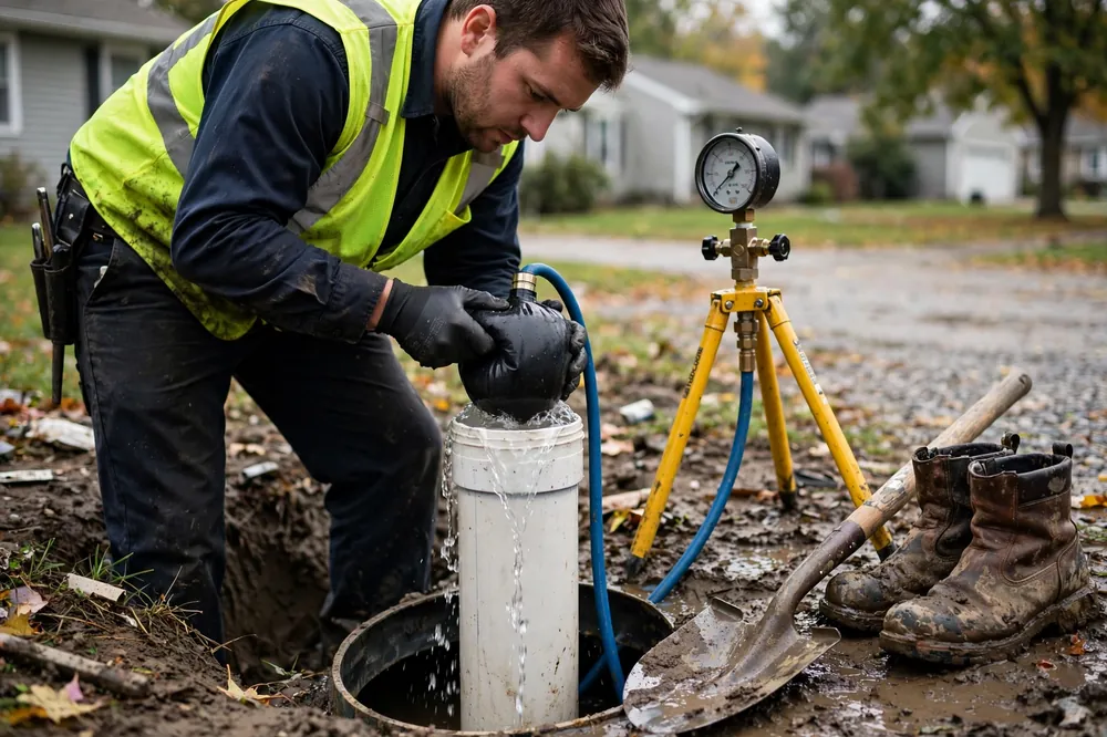 Detección de fugas de alcantarillado en West Chicago, IL