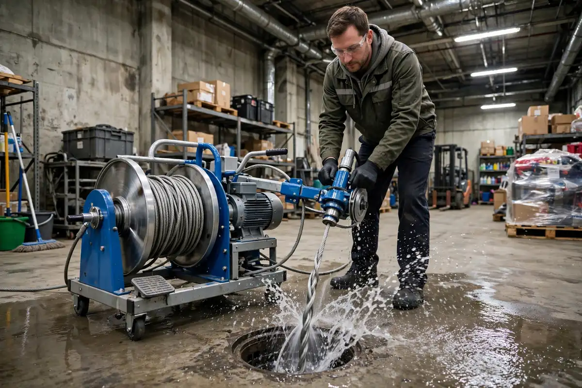 Commercial drain cable cleaning in Wood Dale, IL