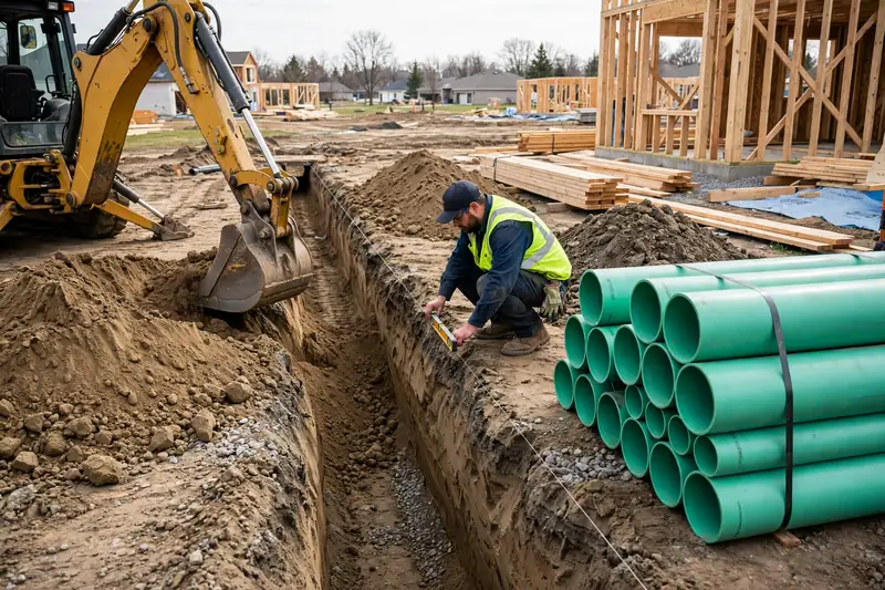 Instalación de nueva línea de alcantarillado en Glendale Heights, IL