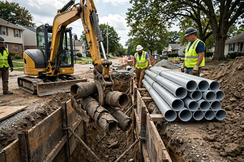 Full sewer line replacement in Bloomingdale — serving Bartlett, IL