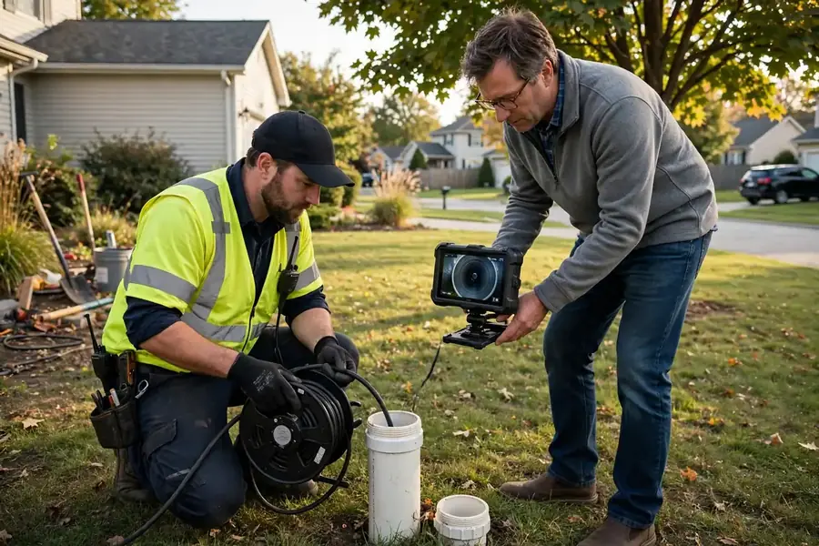 Annual sewer camera maintenance check in Geneva, IL