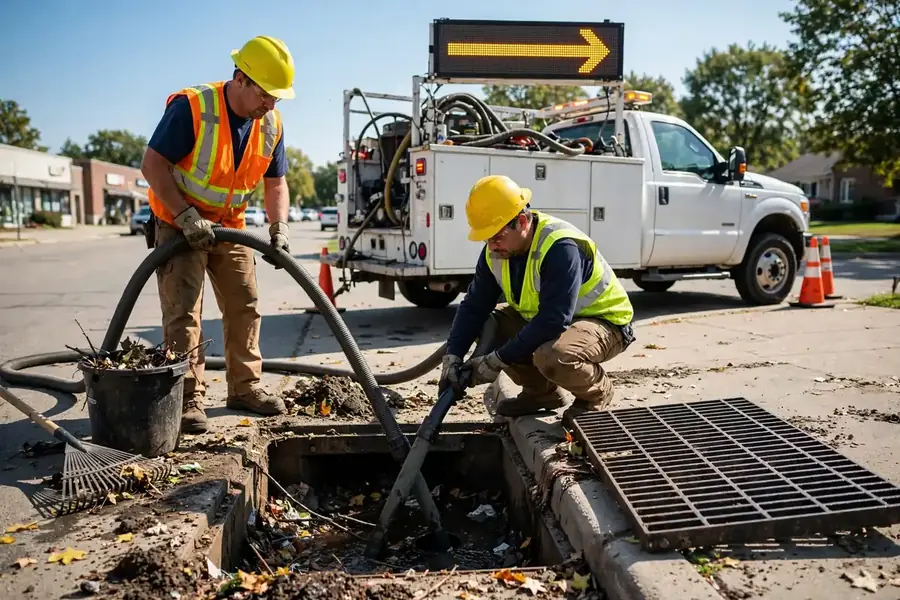 Catch basin maintenance cleaning in Schaumburg, IL