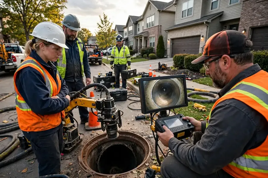 Trenchless lateral reinstatement cutting in Schaumburg, IL