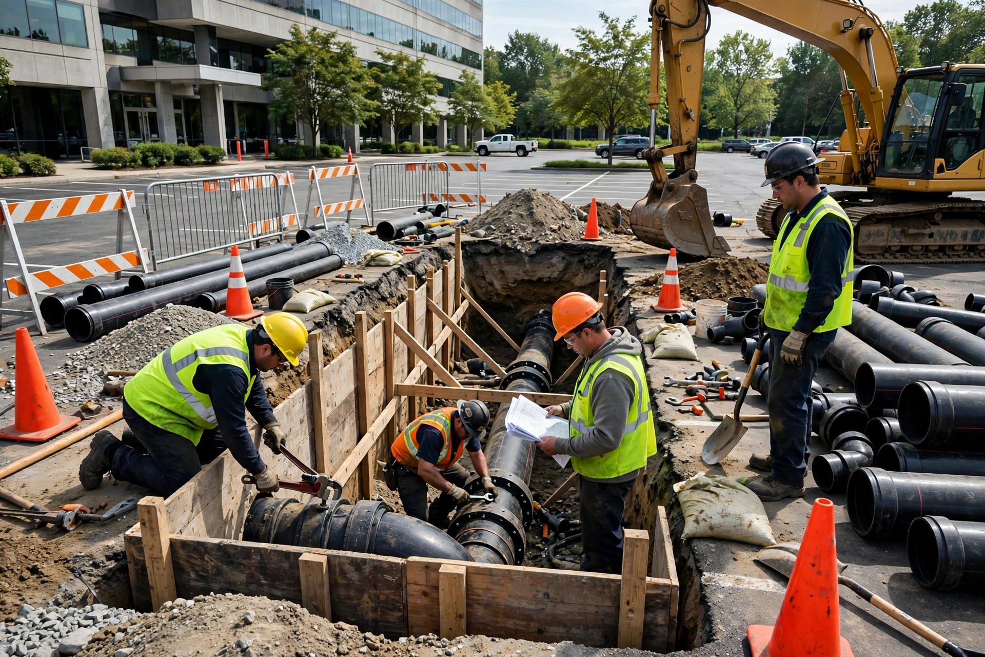 Commercial Sewer Services in Bartlett, IL — work photo