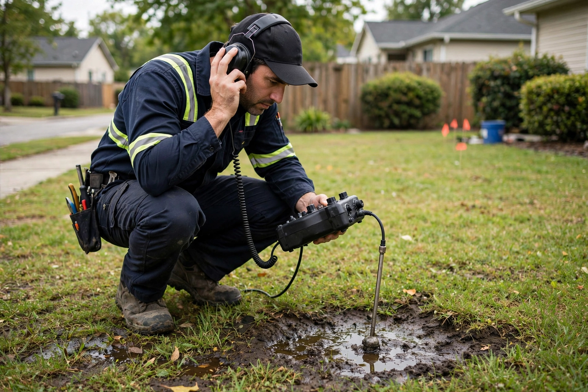 Sewer Leak Detection in Bartlett, IL — work photo